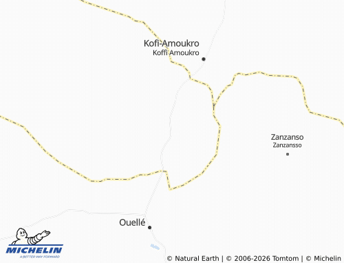 MICHELIN-Landkarte Bofoué-Ngatakro - ViaMichelin