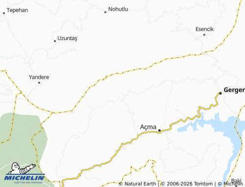 MICHELIN-Landkarte Ağaçlı - ViaMichelin