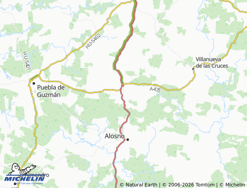 MICHELIN Tharsis map - ViaMichelin