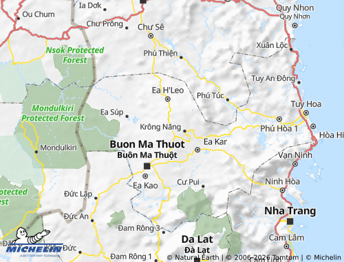 MICHELIN Krông Búk map - ViaMichelin