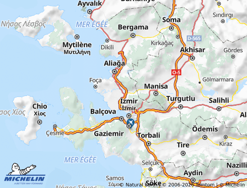 MICHELIN Menemen map - ViaMichelin