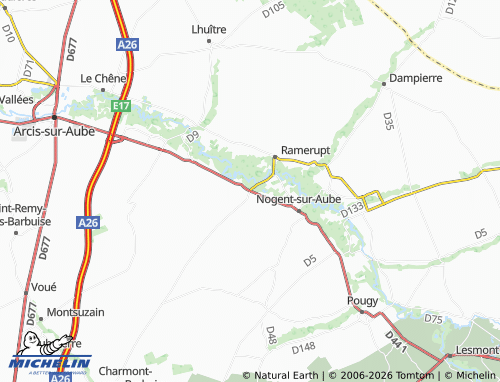Mapa MICHELIN Chaudrey - ViaMichelin
