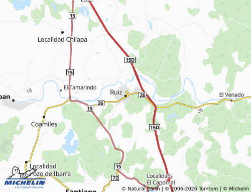 MICHELIN Ruiz map - ViaMichelin