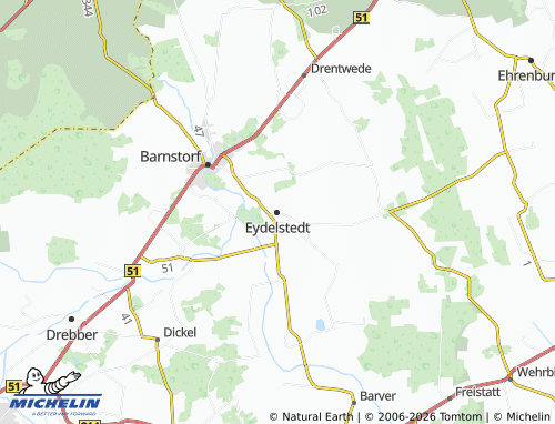 MICHELIN Eydelstedt map - ViaMichelin