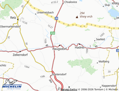 Mapa MICHELIN Haugsdorf - ViaMichelin