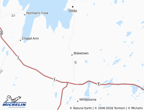 Mappa MICHELIN Blaketown - ViaMichelin