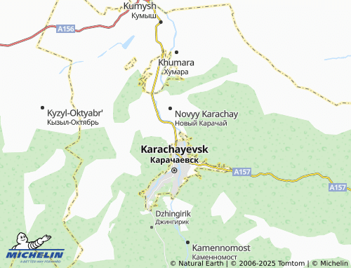 Mappa MICHELIN Kosta Khetagurova - ViaMichelin