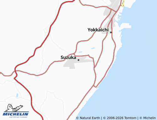 MICHELIN Suzuka map - ViaMichelin