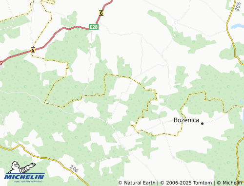 MICHELIN Sierakowo Sławieńskie map - ViaMichelin