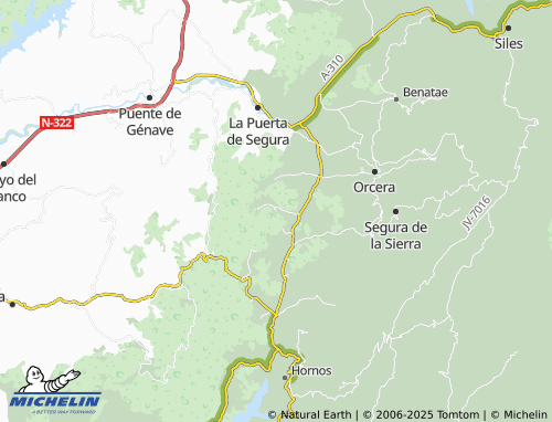 MICHELIN Cortijada de Catena de Arriba map - ViaMichelin