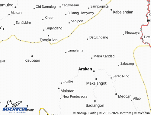 MICHELIN Datu Sandongan map - ViaMichelin
