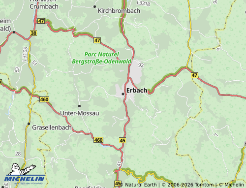 MICHELIN Erbach map - ViaMichelin