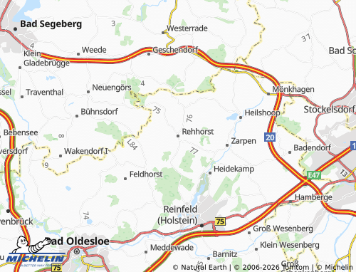 MICHELIN Rehhorst map - ViaMichelin
