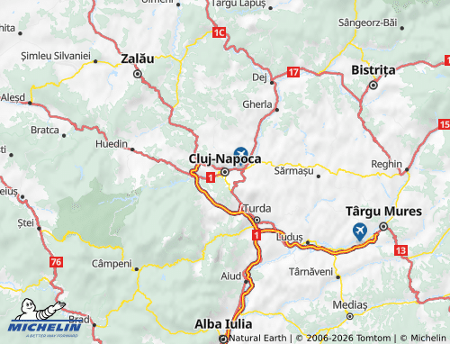 Mapa MICHELIN Cluj - ViaMichelin
