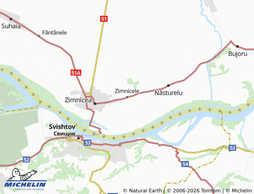 Mappa MICHELIN Zimnicele - ViaMichelin