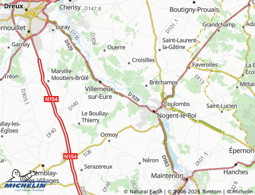 Mapa MICHELIN Chaudon - ViaMichelin