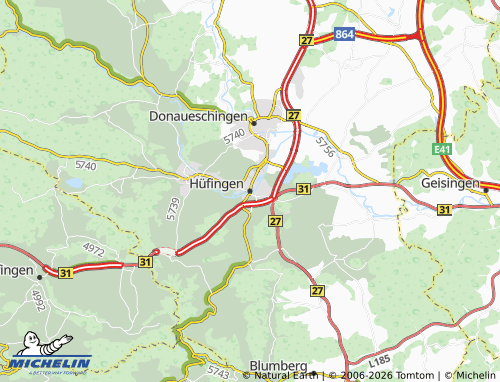MICHELIN Hüfingen map - ViaMichelin