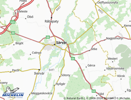 Mapa MICHELIN Hegyközség - ViaMichelin