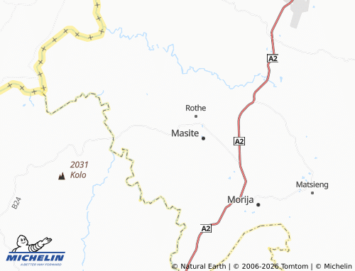 Carte MICHELIN Joala Boholo - ViaMichelin