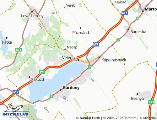 Mapa MICHELIN Velence - ViaMichelin