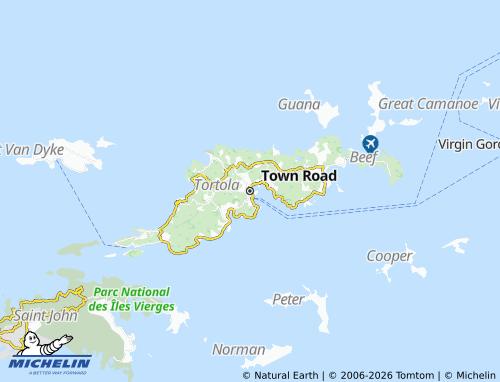 Mappa MICHELIN Road Town - ViaMichelin
