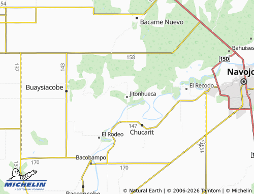 MICHELIN Jitonhueca map - ViaMichelin