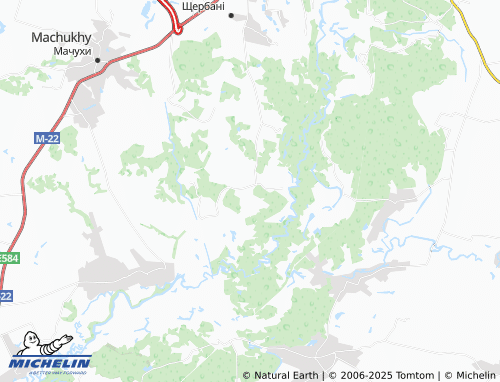 MICHELIN Pozharna Balka map - ViaMichelin