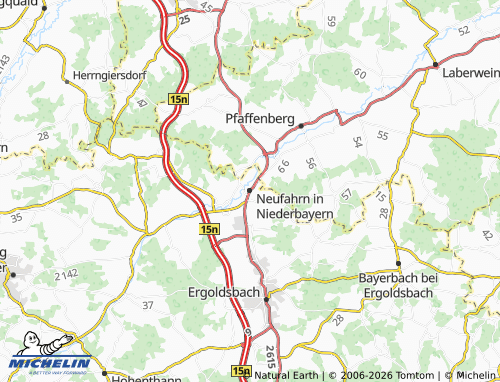 MICHELIN Neufahrn in Niederbayern map - ViaMichelin