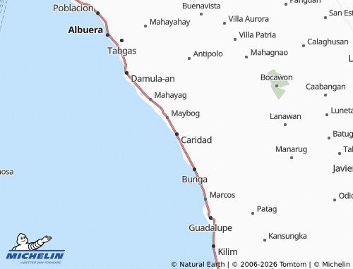MICHELIN Caridad map - ViaMichelin