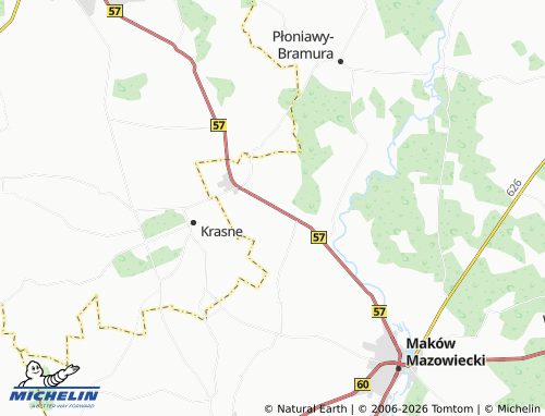 Carte MICHELIN Węgrzynowo - ViaMichelin