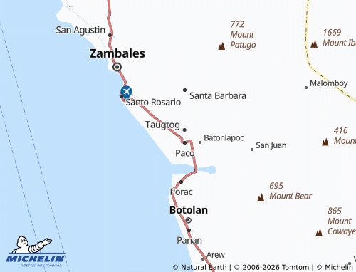MICHELIN Tampo map - ViaMichelin