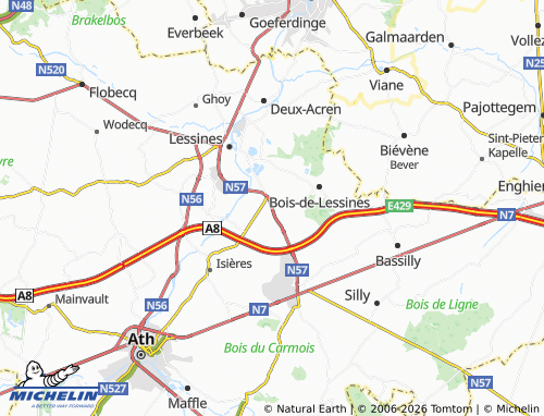 Mappa MICHELIN Ollignies - ViaMichelin