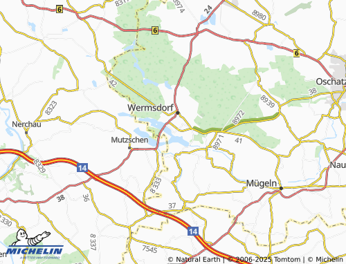 Mapa MICHELIN Reckwitz - ViaMichelin