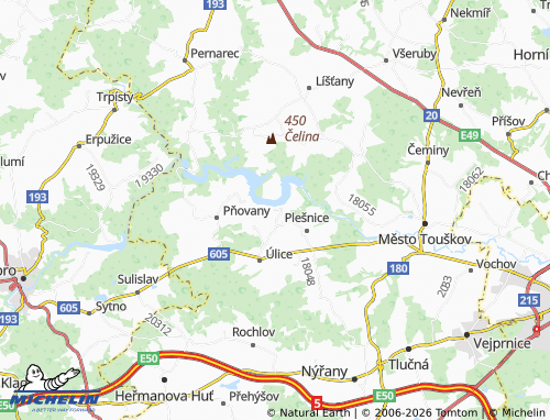 Mapa MICHELIN Hracholusky - ViaMichelin