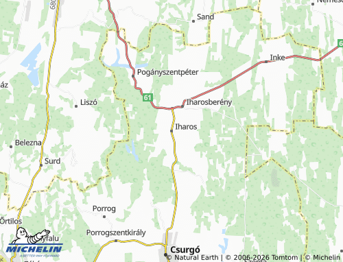 Mappa MICHELIN Iharos - ViaMichelin