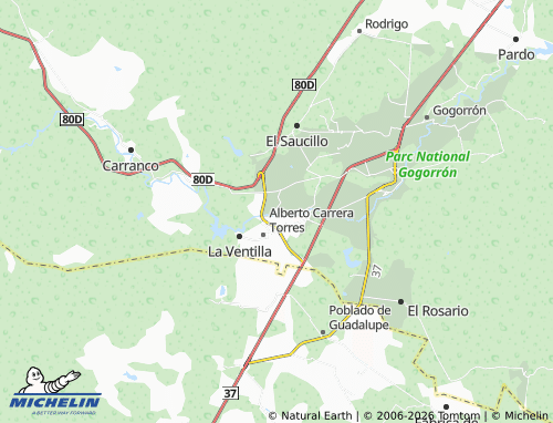 Mappa MICHELIN Guadiana - ViaMichelin