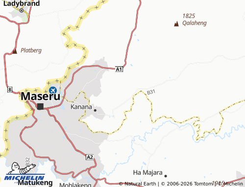 Mappa MICHELIN Ha Letsie - ViaMichelin