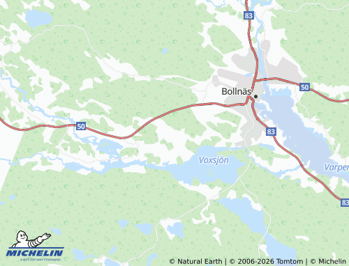 MICHELIN Edstuga map - ViaMichelin