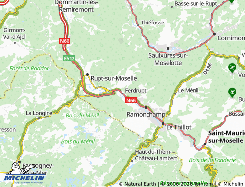Mappa MICHELIN Ferdrupt - ViaMichelin