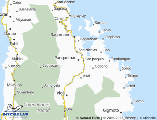 MICHELIN Panganiban map - ViaMichelin