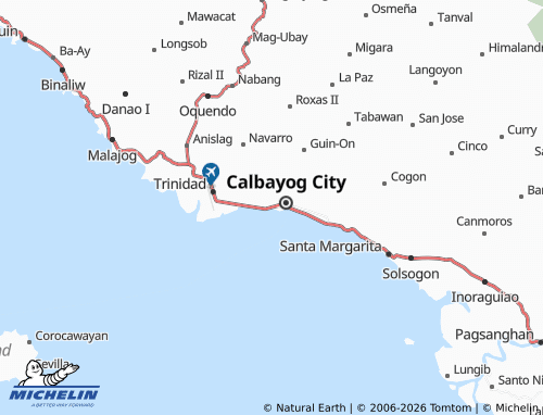 MICHELIN Capoocan map - ViaMichelin