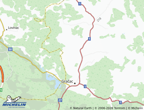 MICHELIN-Landkarte Tomingaj - ViaMichelin