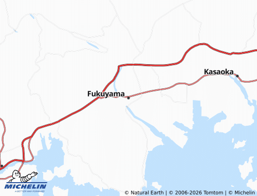 Mappa MICHELIN Fukuyama - ViaMichelin