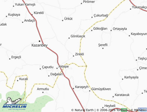 MICHELIN Zirekli map - ViaMichelin