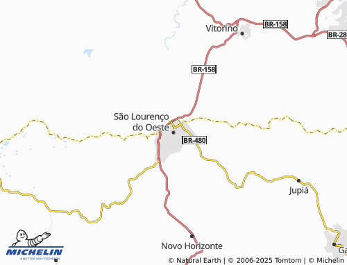 MICHELIN São Lourenço do Oeste map - ViaMichelin