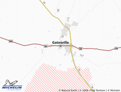 Mappa MICHELIN Gatesville - ViaMichelin