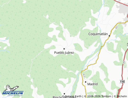MICHELIN Pueblo Juárez map - ViaMichelin