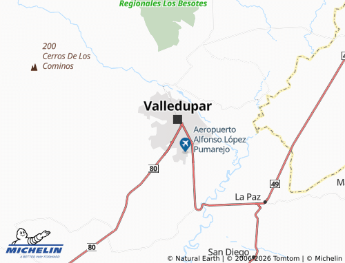 Mappa MICHELIN Los Fundadores - ViaMichelin