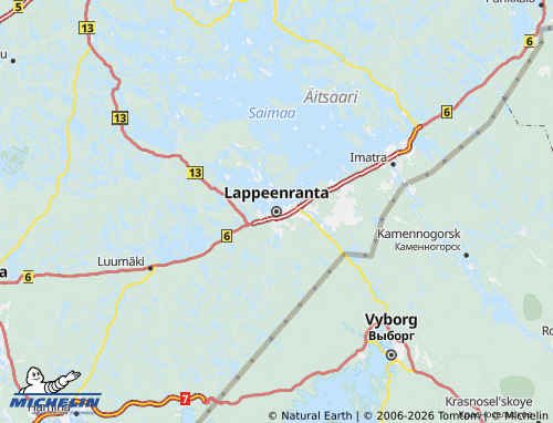 MICHELIN South Karelia map - ViaMichelin