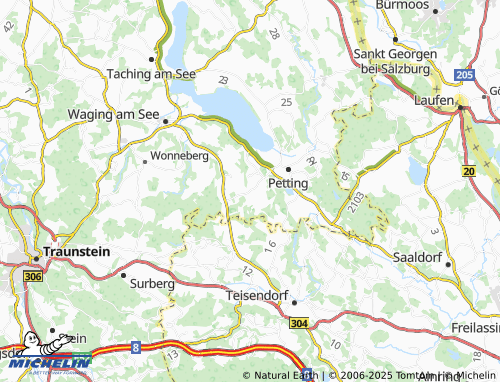 MICHELIN Teichting map - ViaMichelin
